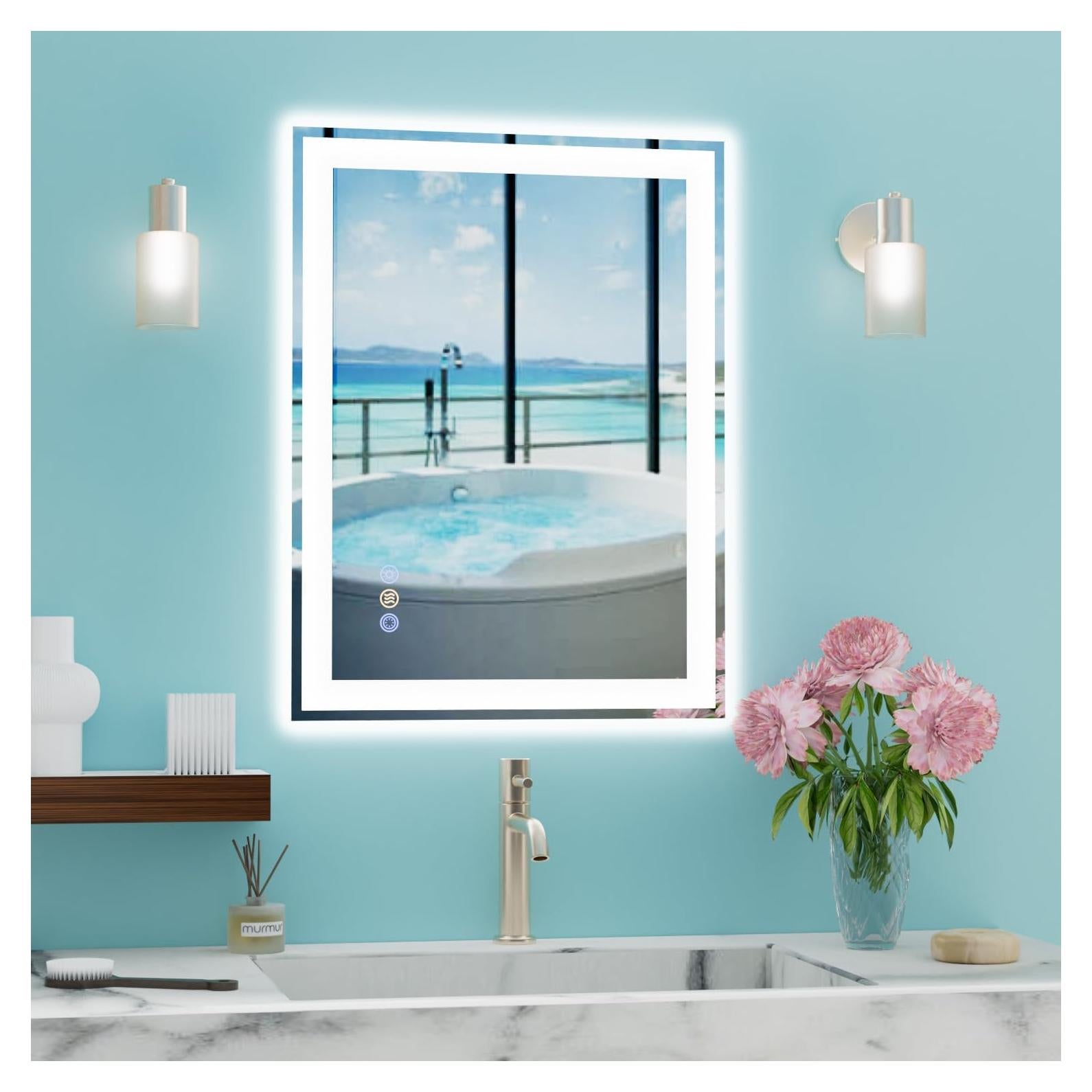 Espejo de Baño LED Callsky 50.8x71.1cm con Función Anti-Vaho