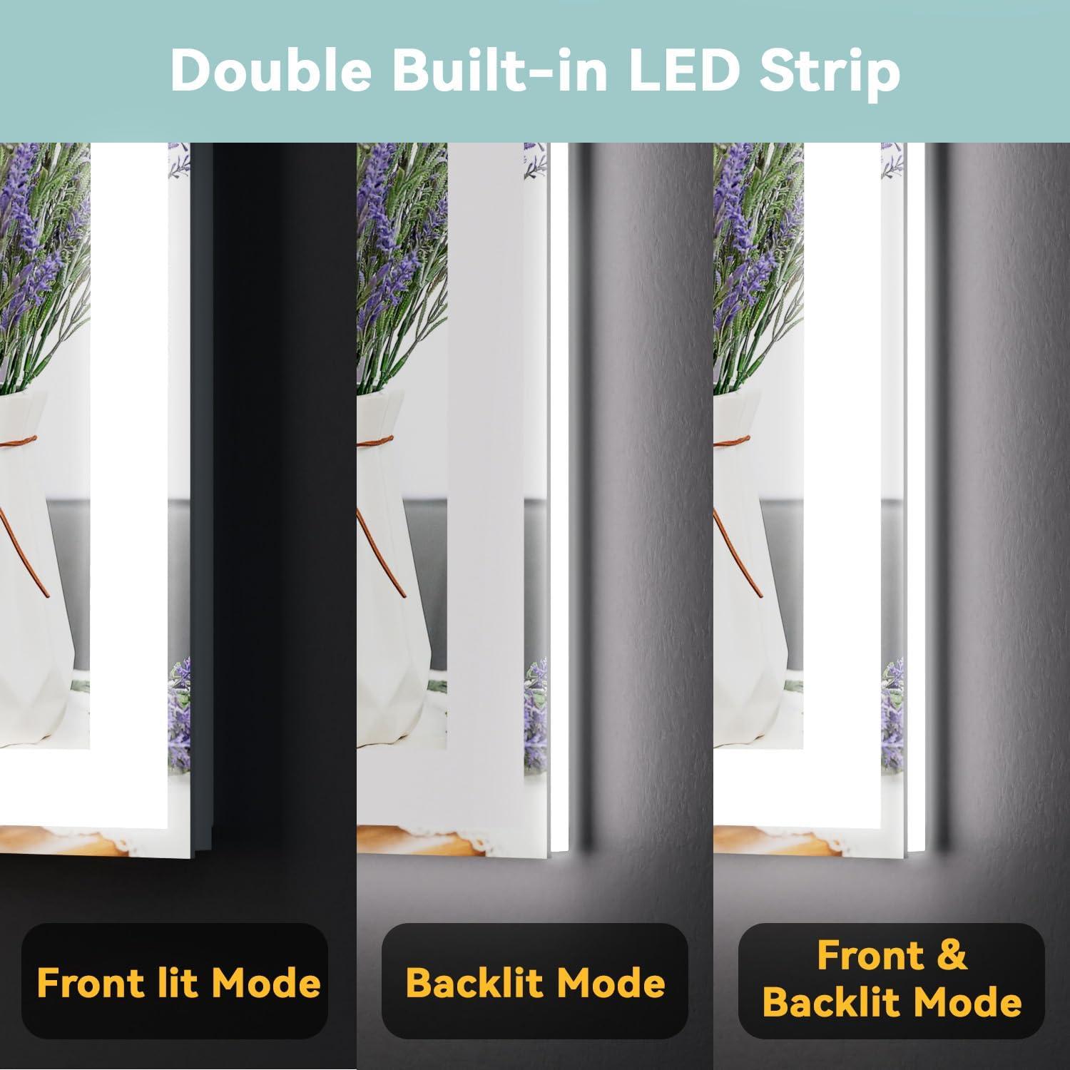 Espejo de Baño LED Callsky 50.8x71.1cm con Función Anti-Vaho