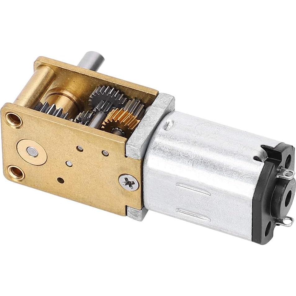 Motor de Engranaje Metálico Mini DC 12V 16RPM Hyuduo