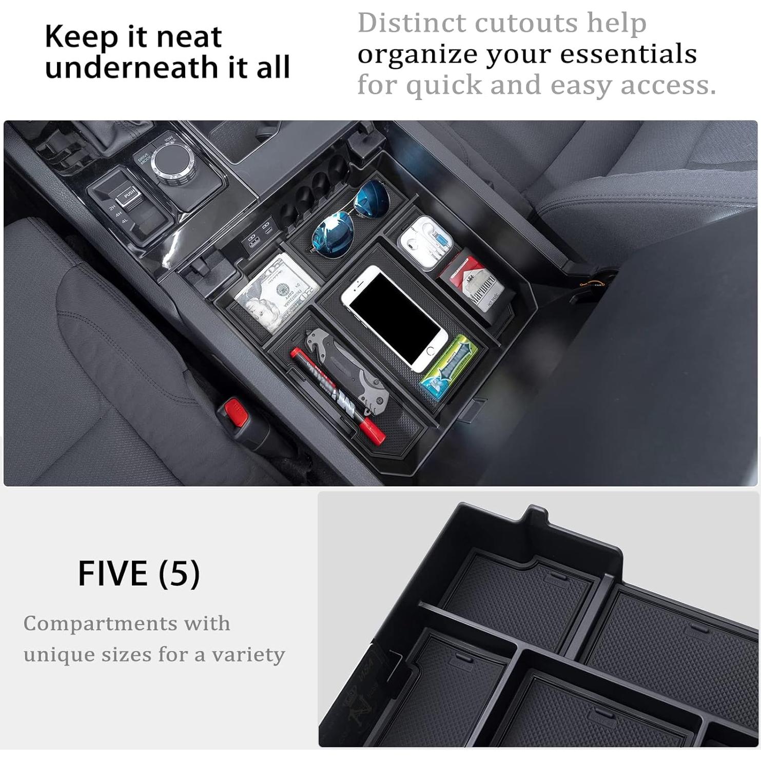 Organizador de Consola Central JDMCAR para Toyota Tundra 2022-2025