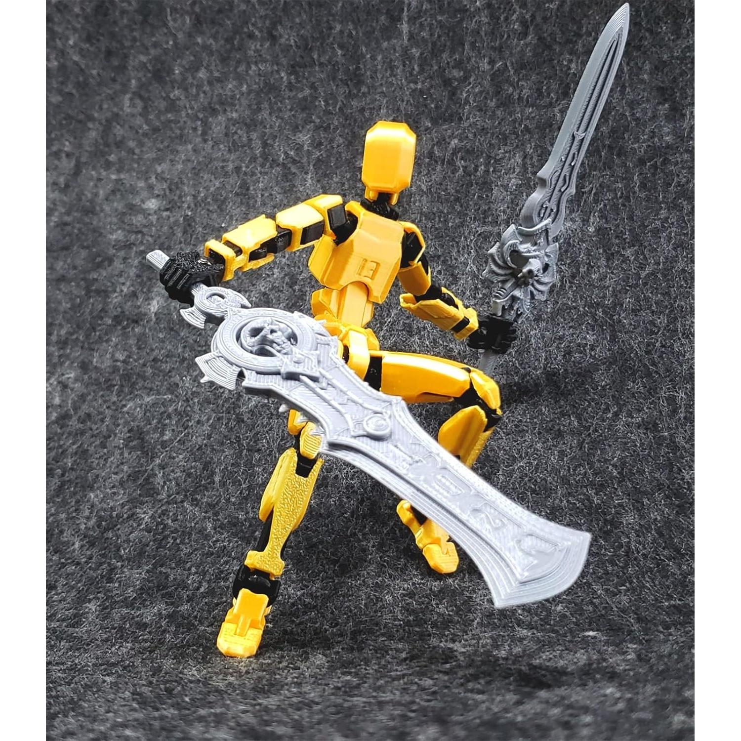 Figura de Acción T13 Dorado 14 cm Articulada con Accesorios