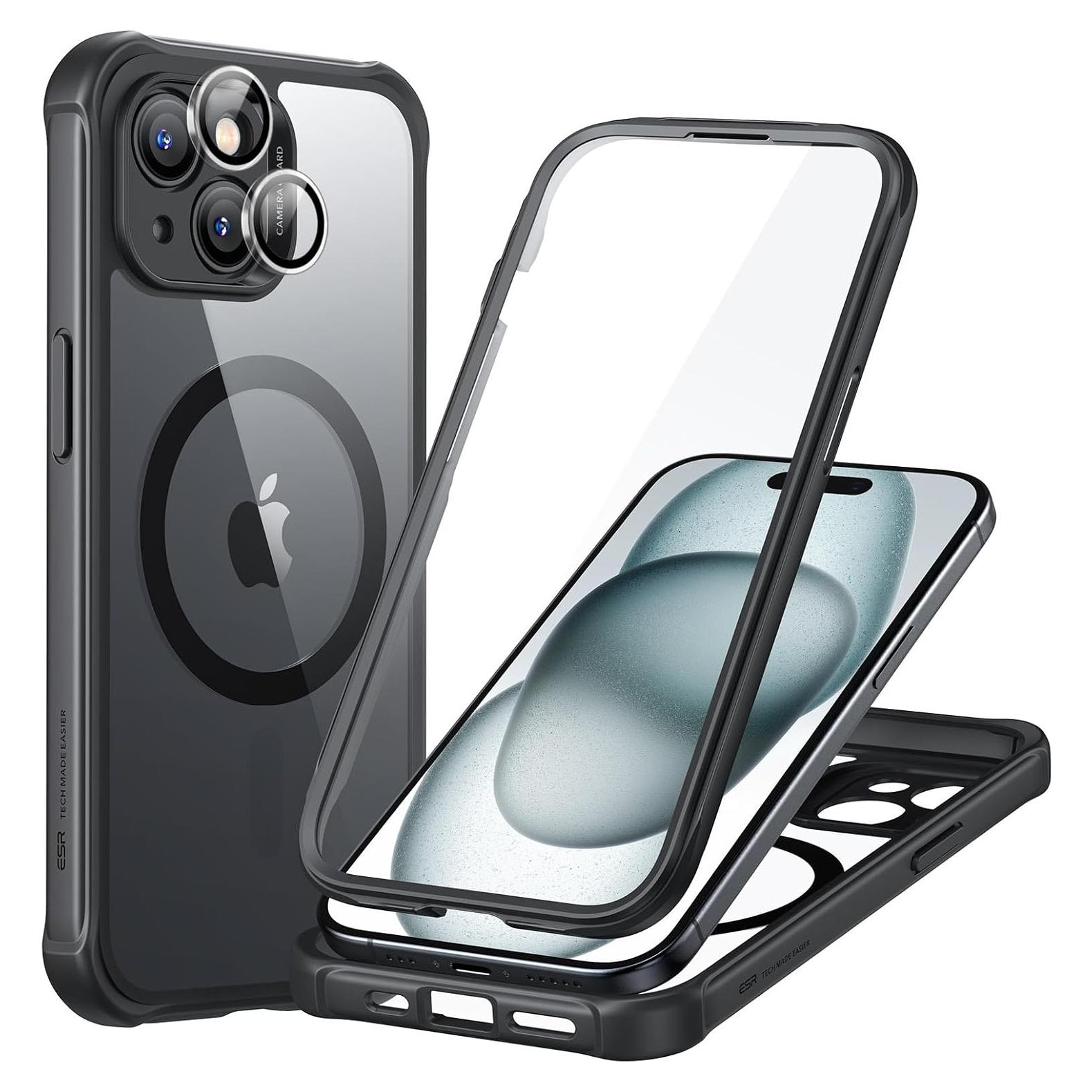 Funda ESR para iPhone 15 con MagSafe y Protector 9H+