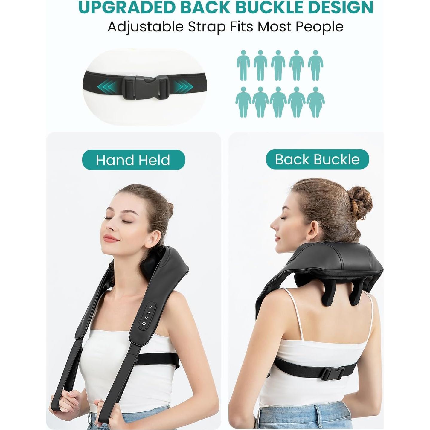 Masajeador de Cuello Nekteck NK-NM09 Inalámbrico con Calor