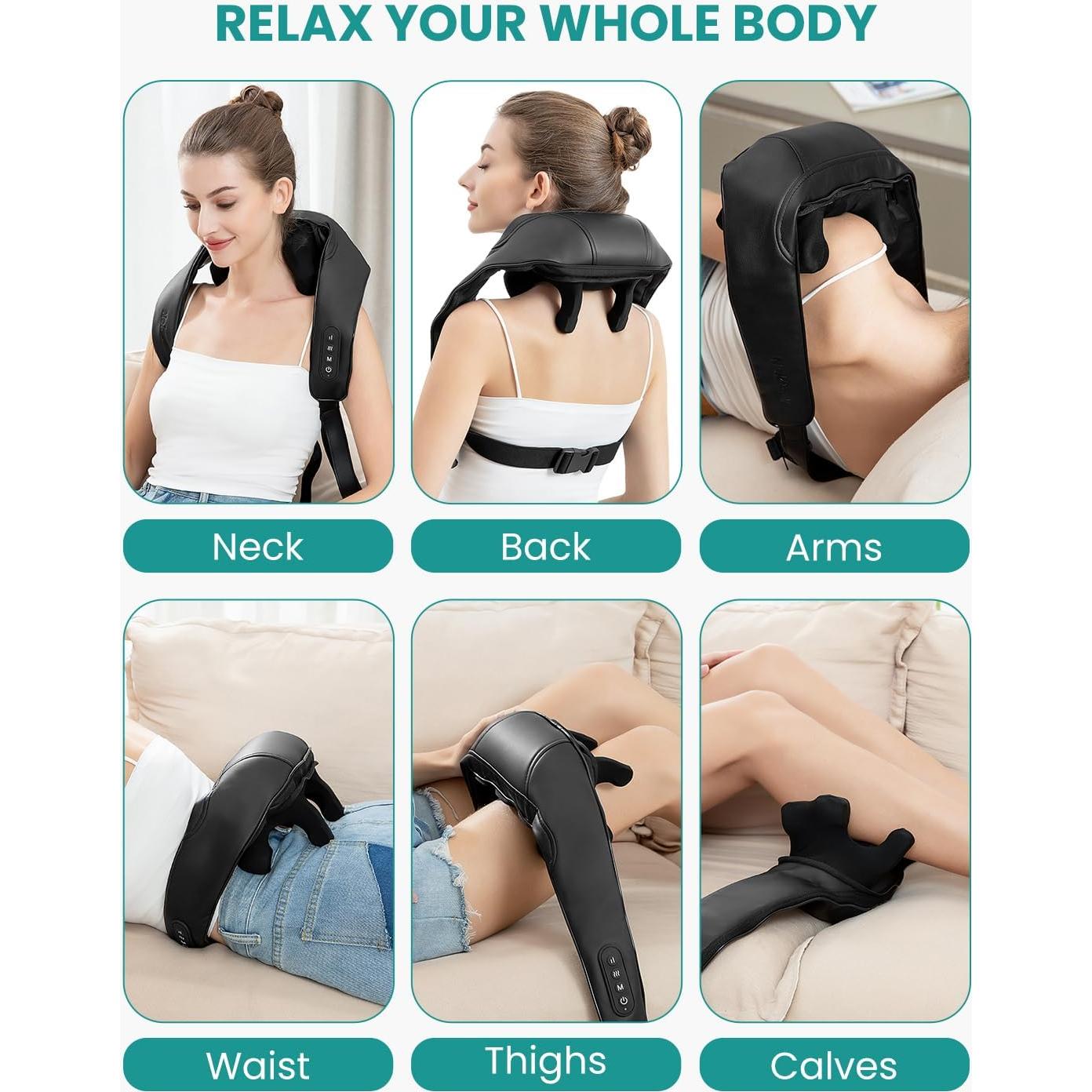 Masajeador de Cuello Nekteck NK-NM09 Inalámbrico con Calor