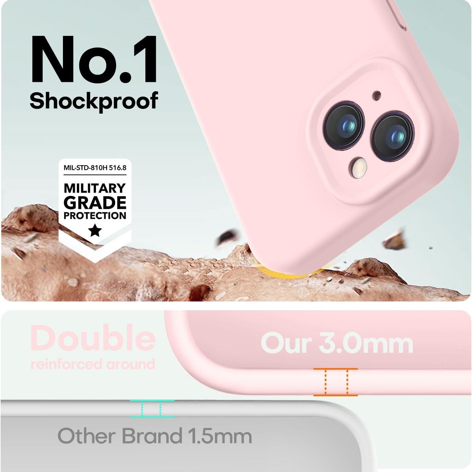 Funda LOVE 3000 para iPhone 14 6.1" Silicona Antirayaduras