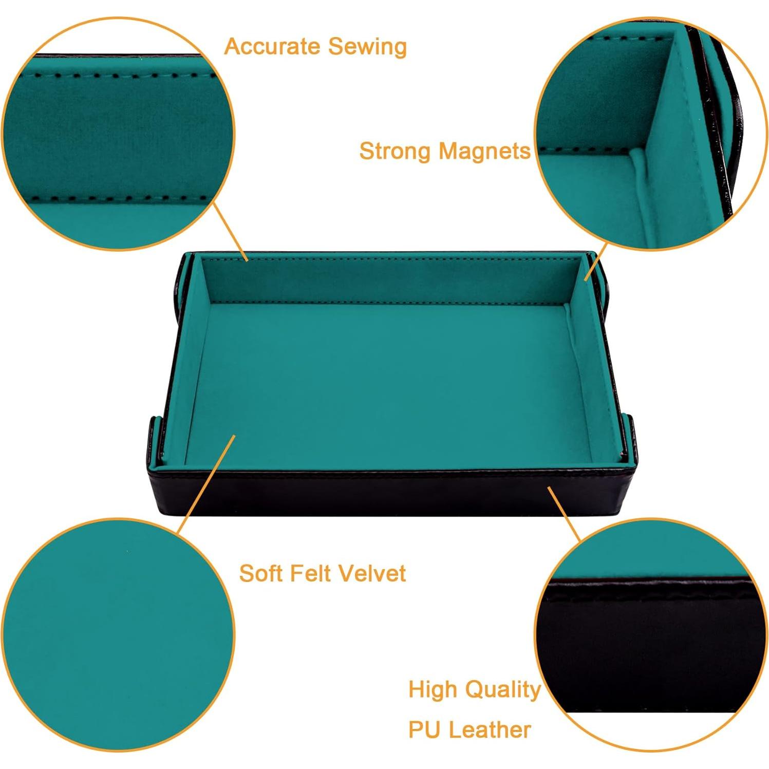 Bandeja de Dados Plegable SIQUK 2 Piezas Magnética 27x19cm