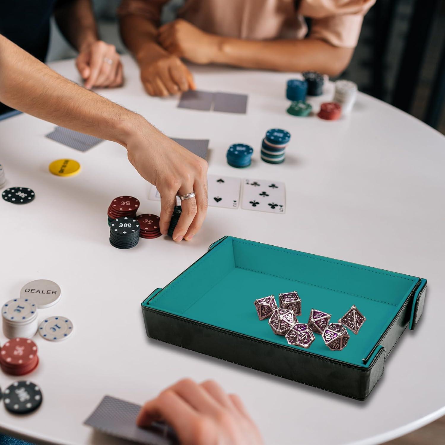 Bandeja de Dados Plegable SIQUK 2 Piezas Magnética 27x19cm