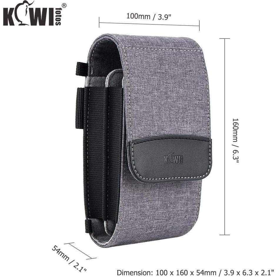 Bolsa de Viaje KIWIFOTOS Doble Capa para Smartphone Gris
