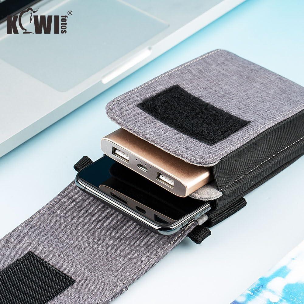 Bolsa de Viaje KIWIFOTOS Doble Capa para Smartphone Gris