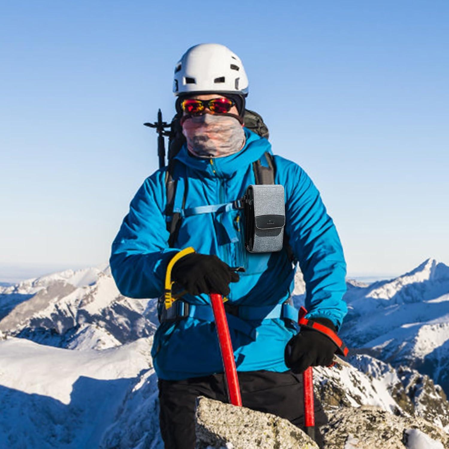 Bolsa de Viaje KIWIFOTOS Doble Capa para Smartphone Gris