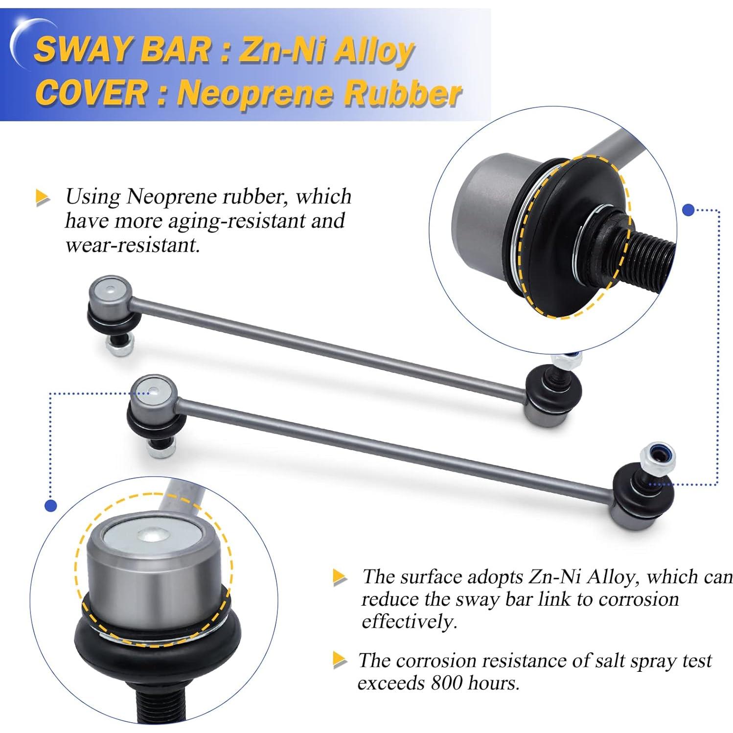 Enlaces de barra estabilizadora delantera X4XZ K7258 para Dodge y Chrysler