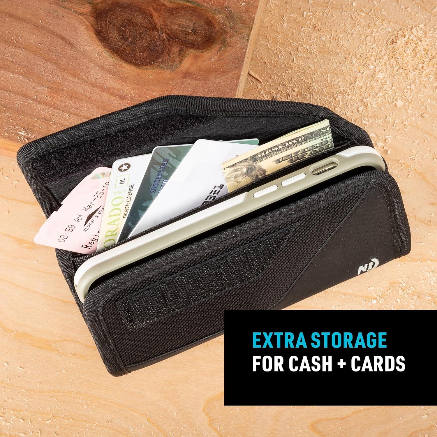 Funda Protectora Nite Ize Clip Case XL Negra para Teléfono