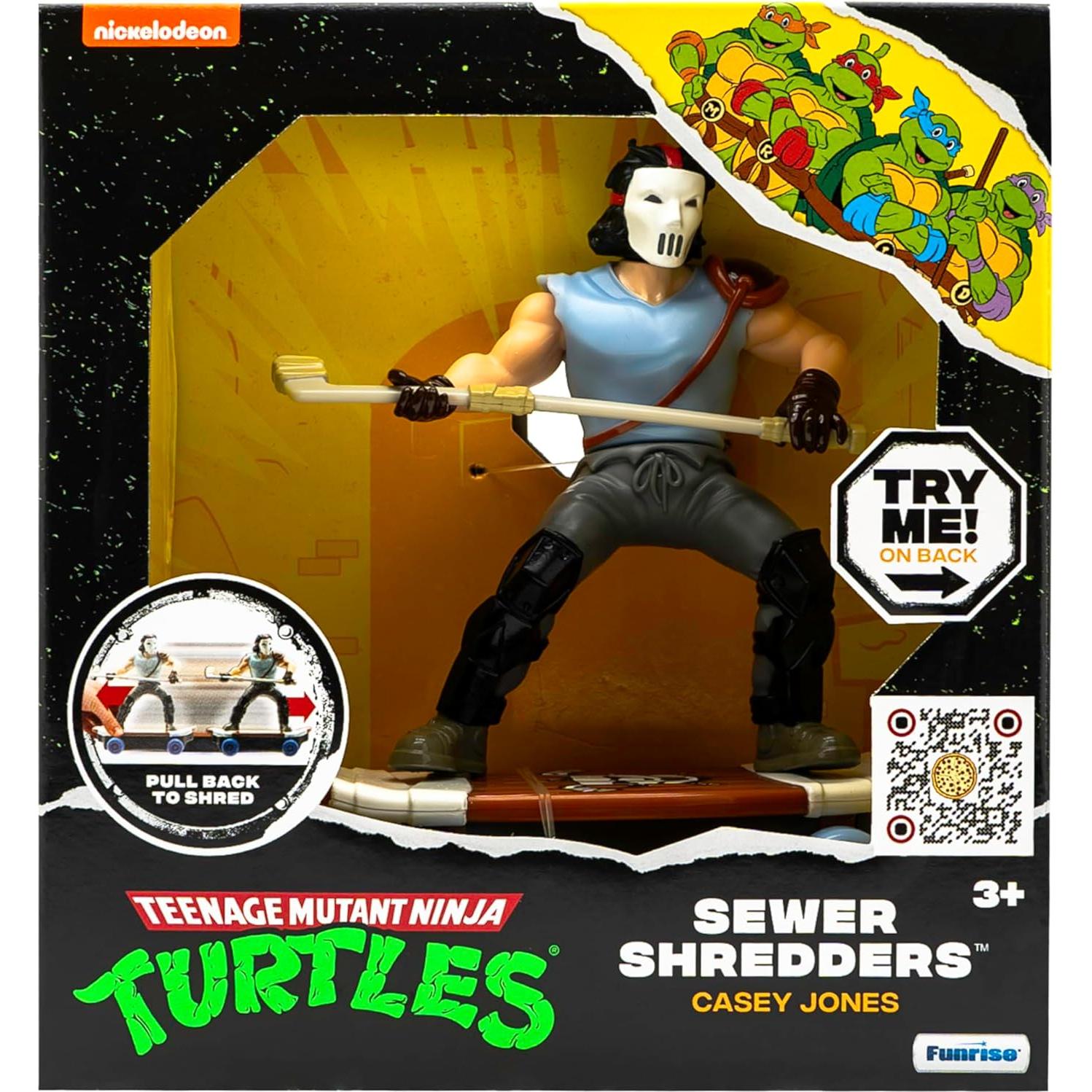 Juguete Tortugas Ninja Casey Jones Patineta 12,7 cm