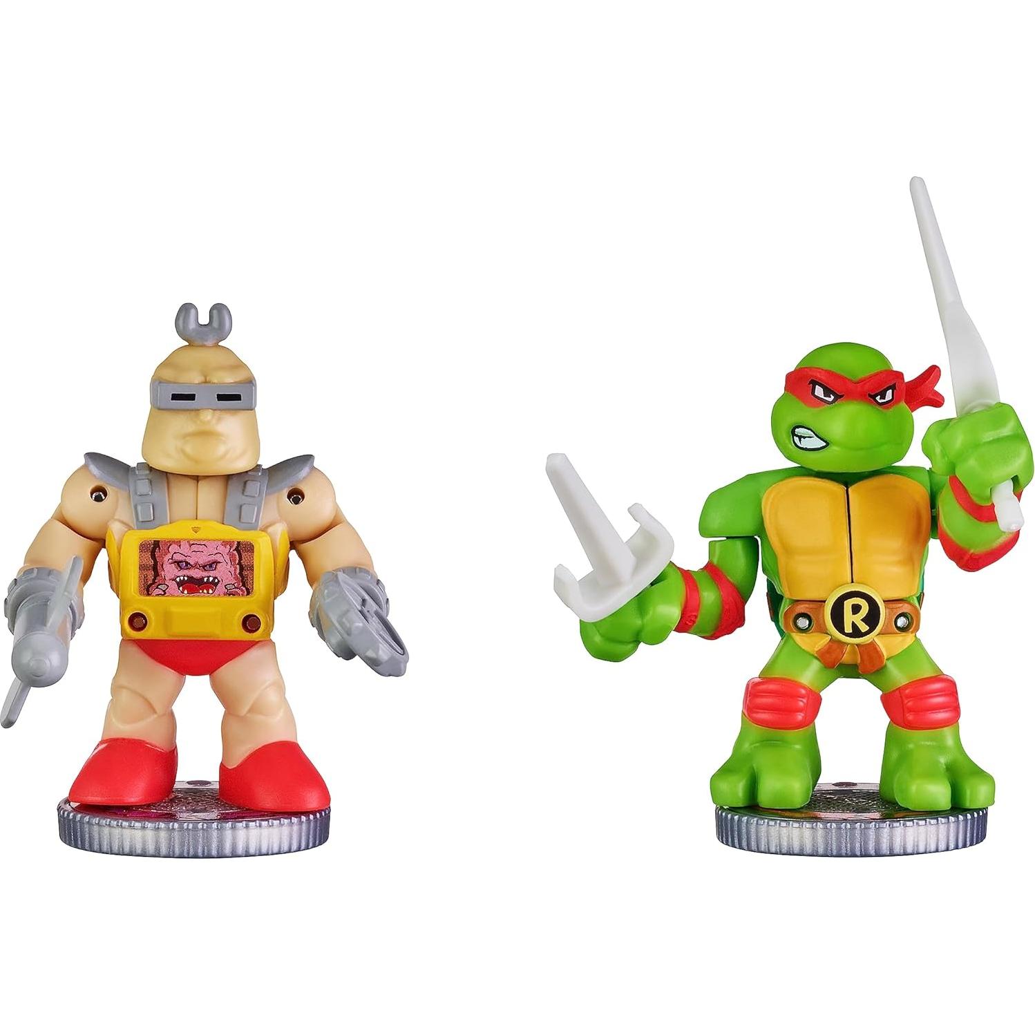 Paquete de Batalla Akedo TMNT Raphael Vs Krang Mini Figuras