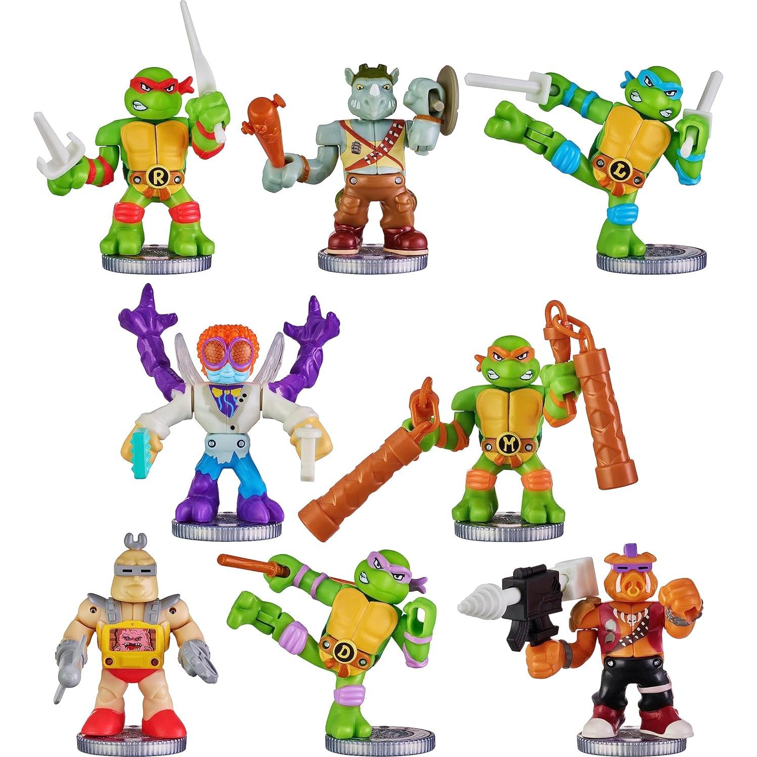 Paquete de Batalla Akedo TMNT Raphael Vs Krang Mini Figuras