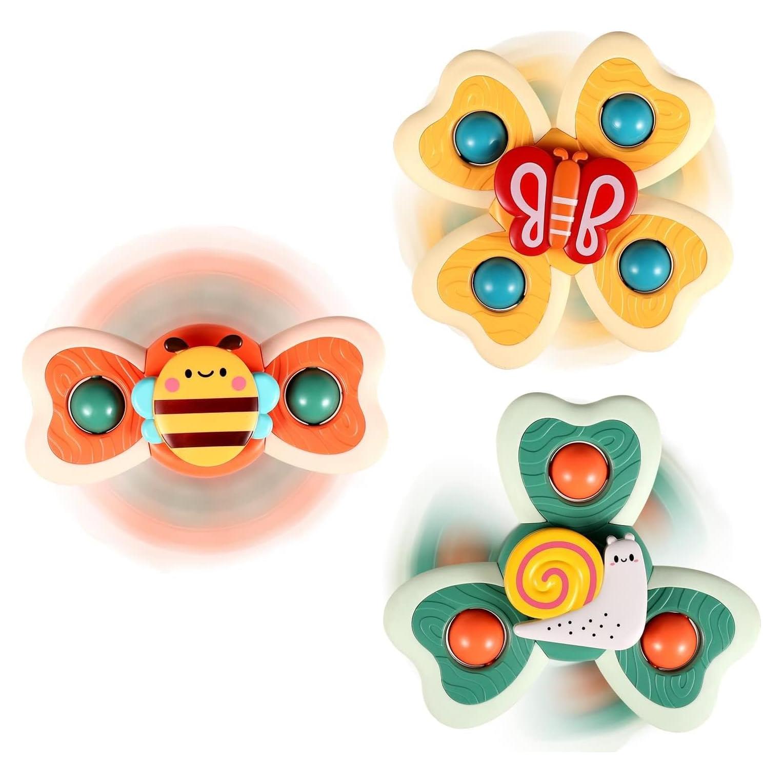 ALASOU Juguetes de Ventosa Giratorios para Bebés 1-3 Años