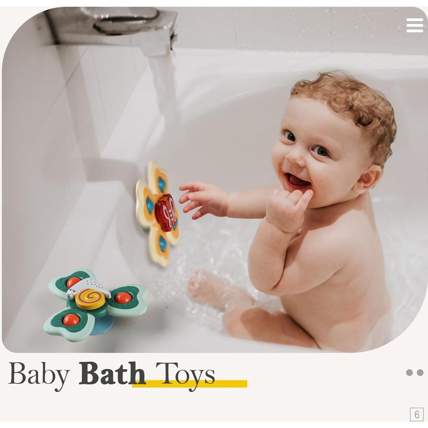 ALASOU Juguetes de Ventosa Giratorios para Bebés 1-3 Años