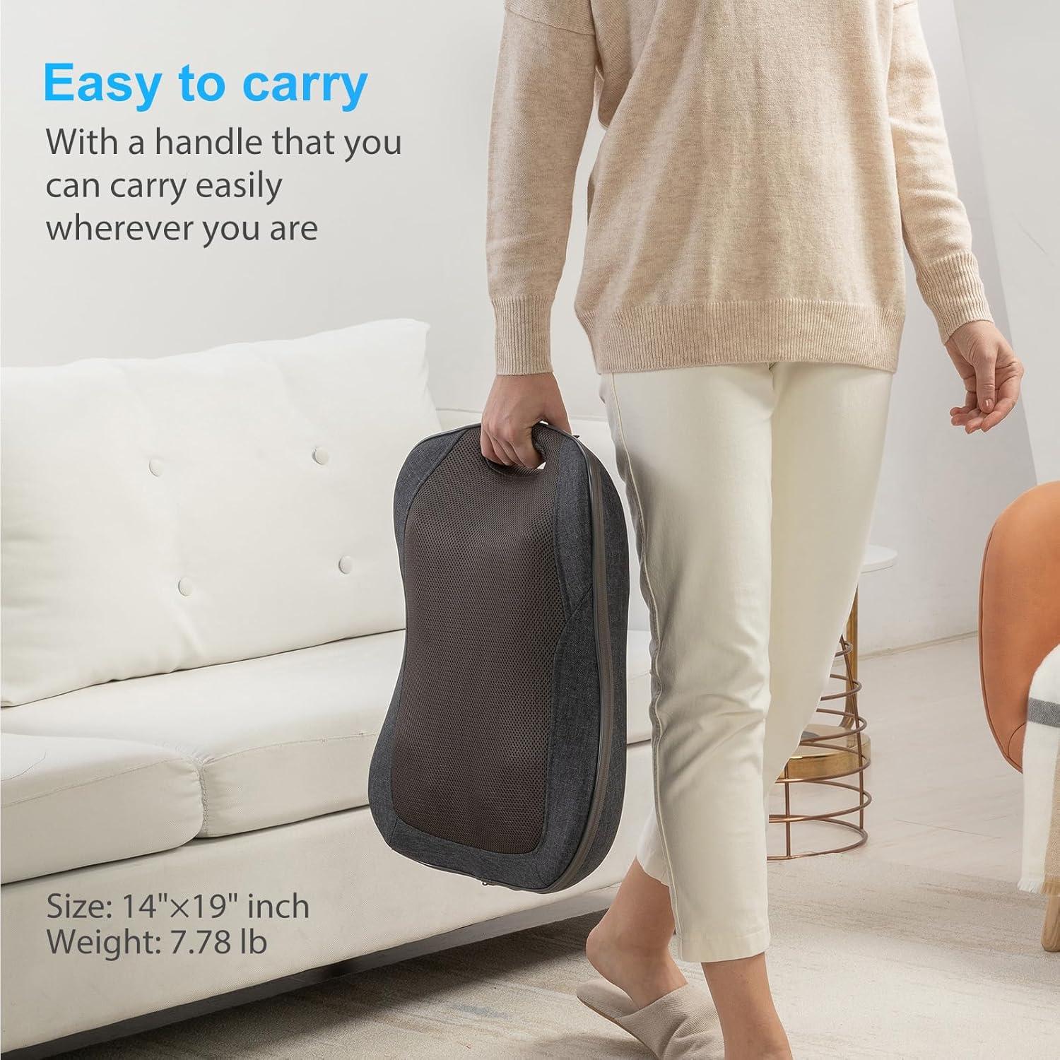 Masajeador de Espalda Shiatsu CooCoCo 48x36 cm con Calor