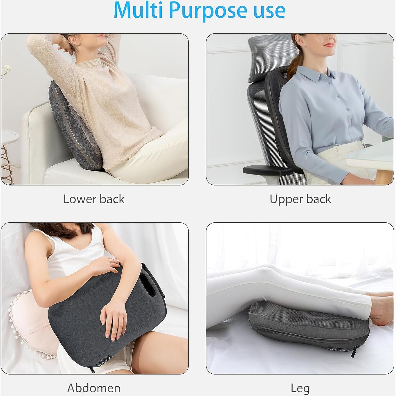 Masajeador de Espalda Shiatsu CooCoCo 48x36 cm con Calor