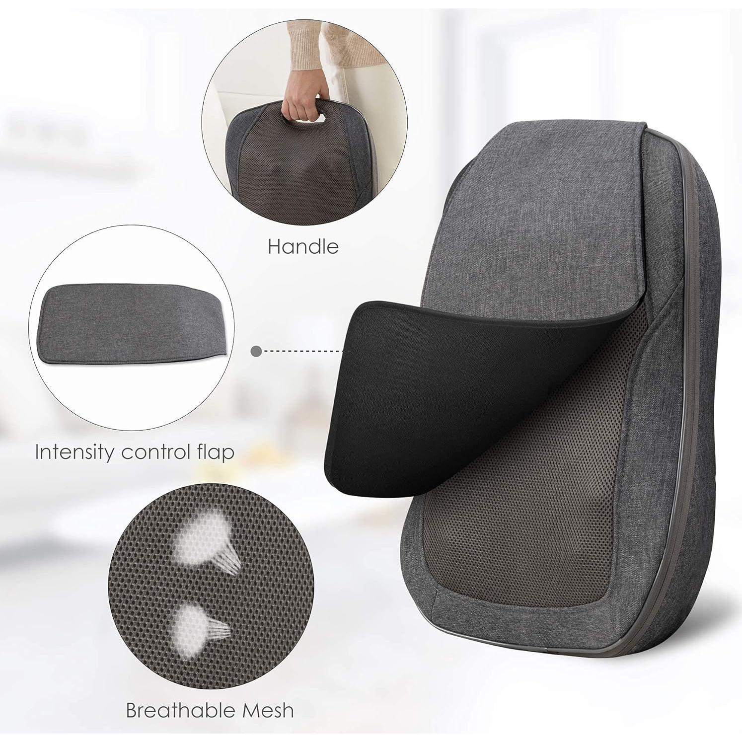 Masajeador de Espalda Shiatsu CooCoCo 48x36 cm con Calor