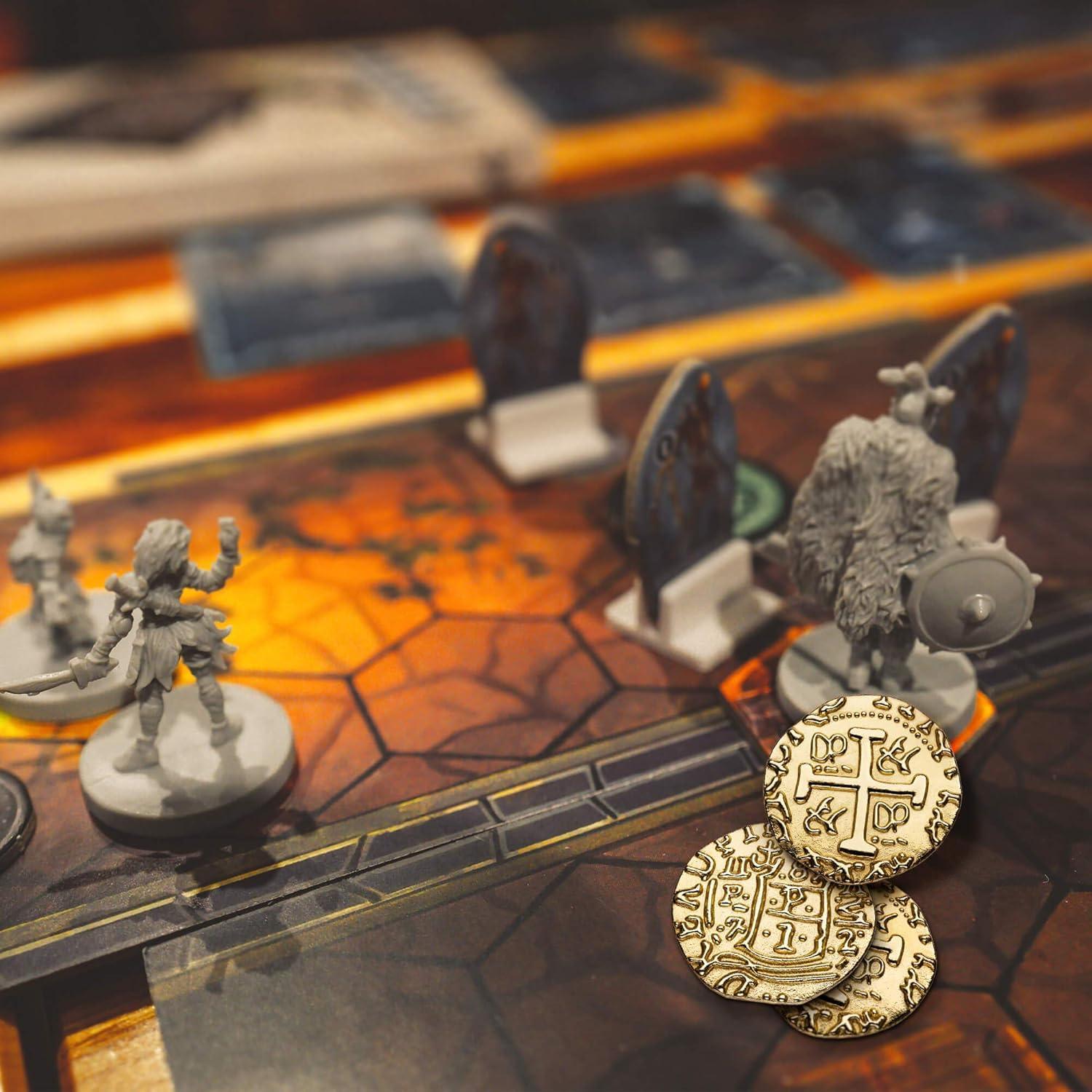 Monedas Pirata de Metal Dorado - Set de 35 Monedas 22mm