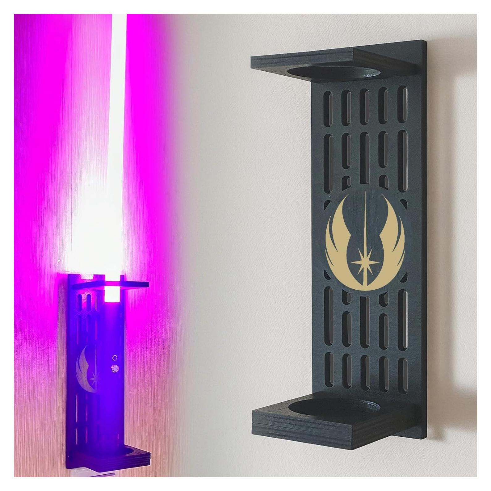 Soporte de Pared para Sable de Luz Poceton LW001 Madera