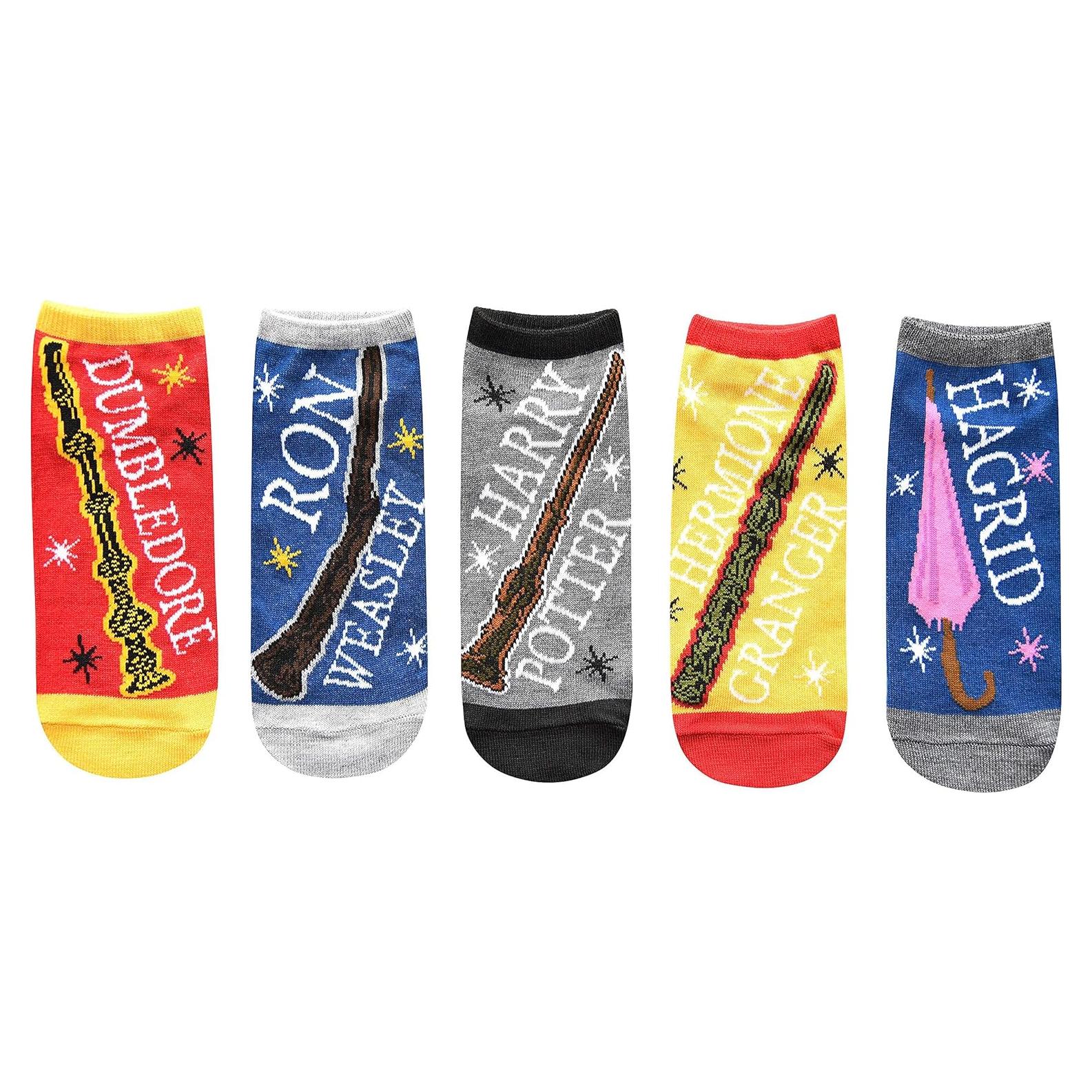 Calcetines tobilleros Harry Potter 5 pares para mujeres