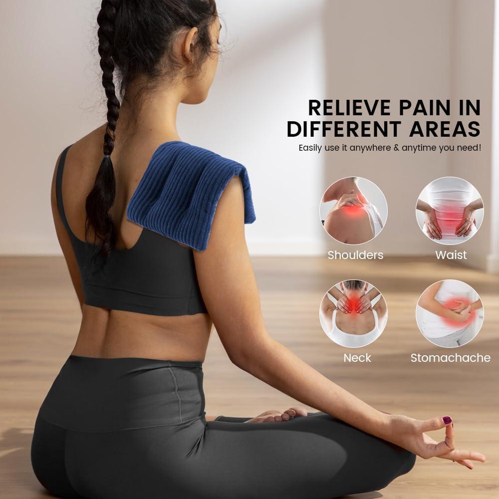 Almohadilla Térmica de Microondas MORLIDEN 15x30 cm Azul Oscuro