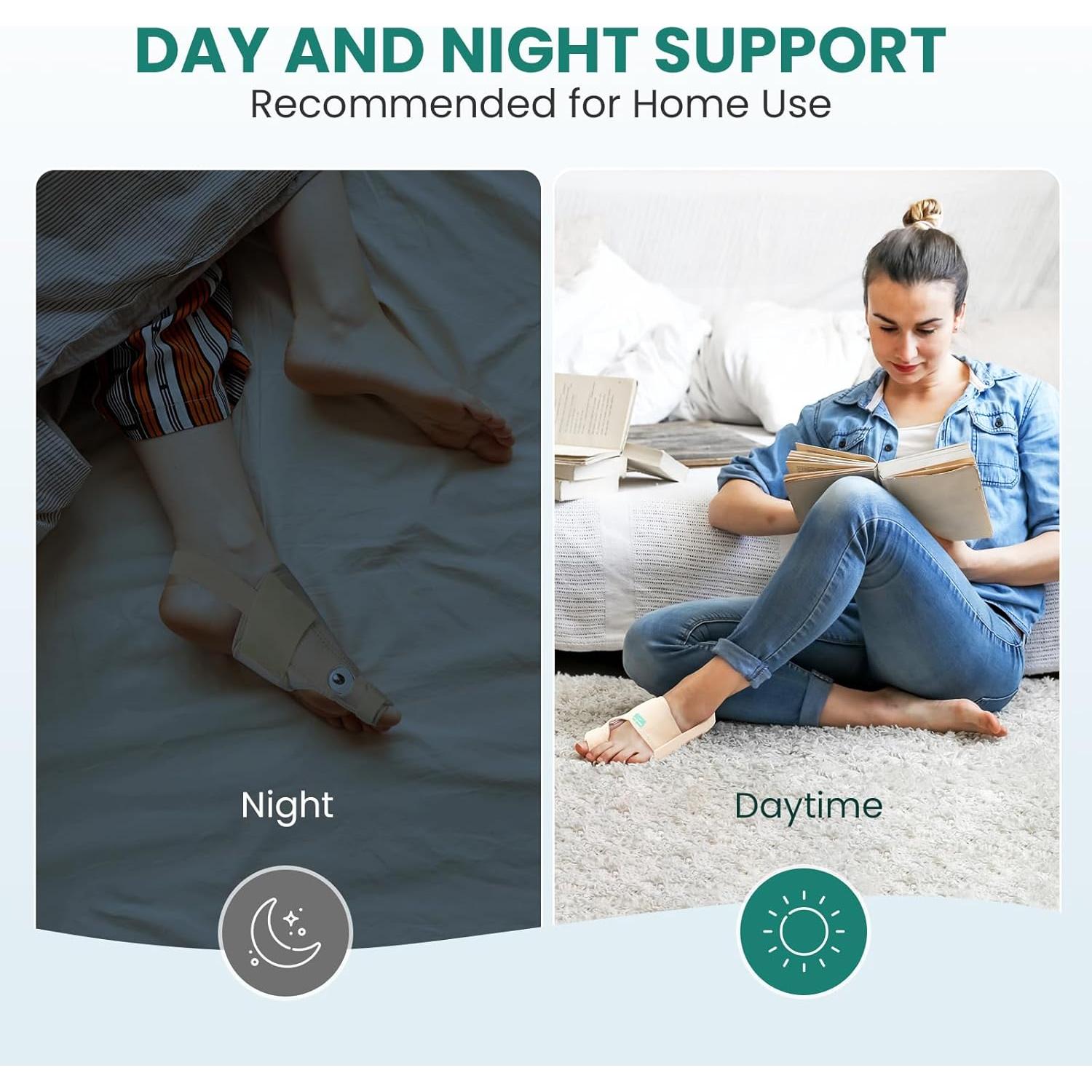 Corrector de Juanetes Welnove para Hombres y Mujeres - 1 Par Ajustable con Gel