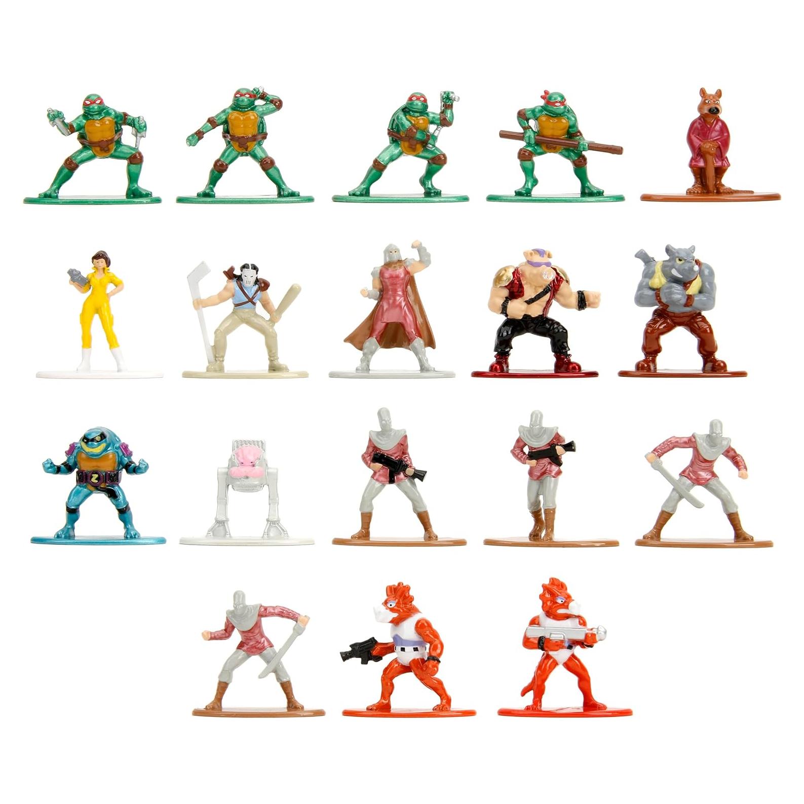 Figuras TMNT Jada Toys 18-Pack Metal Fundido 4,19 cm