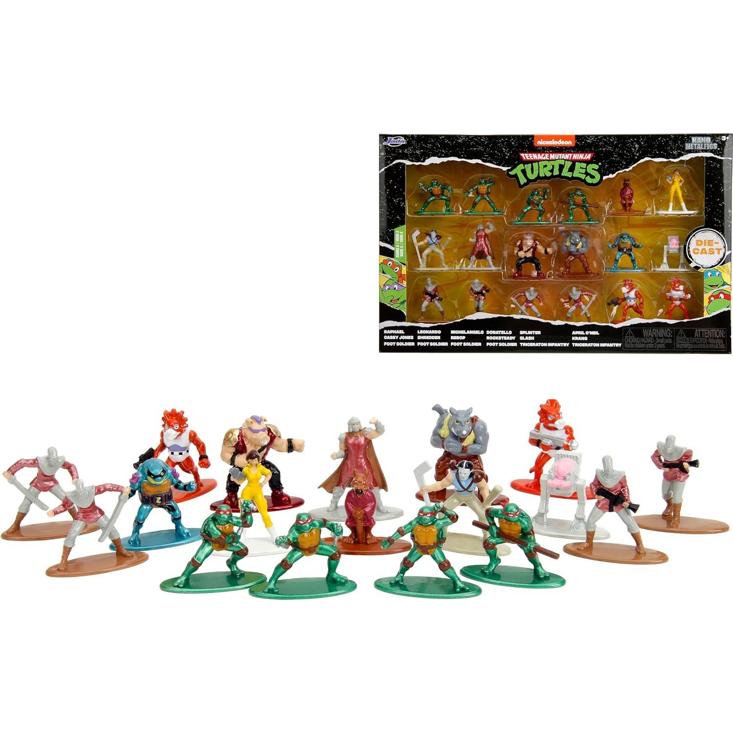 Figuras TMNT Jada Toys 18-Pack Metal Fundido 4,19 cm