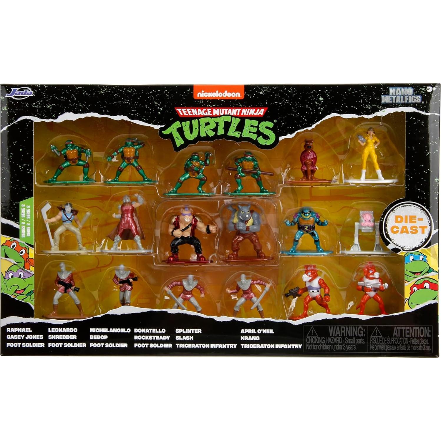 Figuras TMNT Jada Toys 18-Pack Metal Fundido 4,19 cm