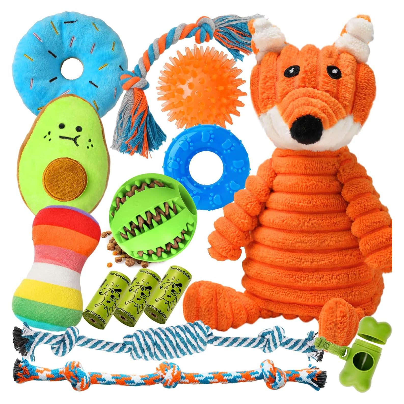 Paquete de 14 Juguetes para Cachorros Zeaxuie - Dentición y Morder