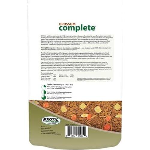 Comida para Opossum Exotic Nutrition 6.8 kg - Dieta Completa