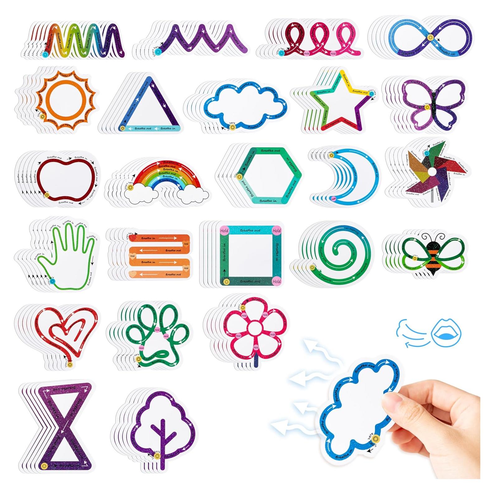 Calcomanías Sensoriales H1vojoxo 120 Piezas Anti Estrés