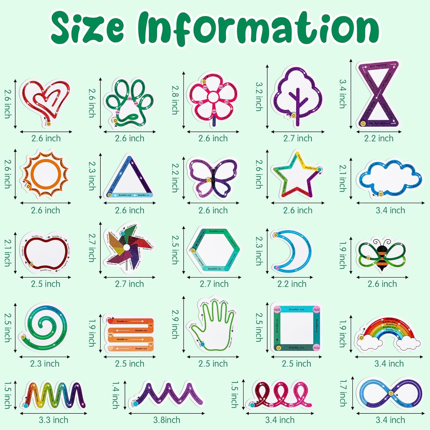 Calcomanías Sensoriales H1vojoxo 120 Piezas Anti Estrés