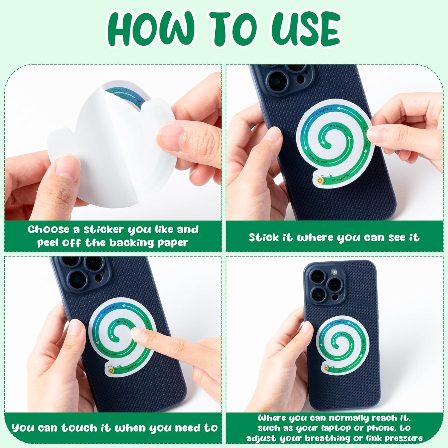 Calcomanías Sensoriales H1vojoxo 120 Piezas Anti Estrés