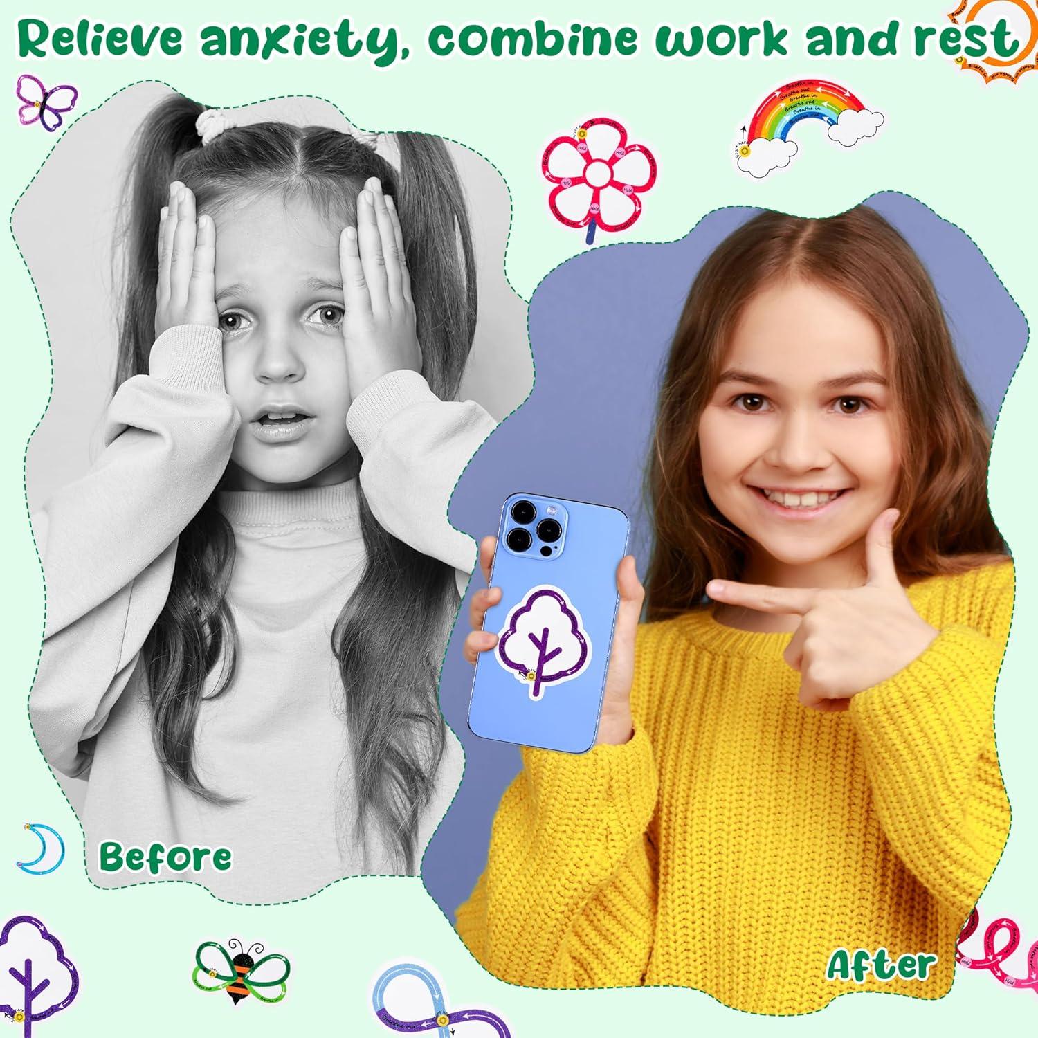 Calcomanías Sensoriales H1vojoxo 120 Piezas Anti Estrés