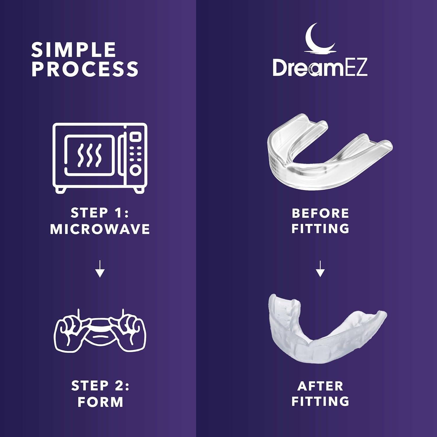 Anti Grinding Mouth Guard for Clenching Teeth at Night, Professional Dental Night Guard for Grinding and Bruxing, Made in The USA (2-Pack)