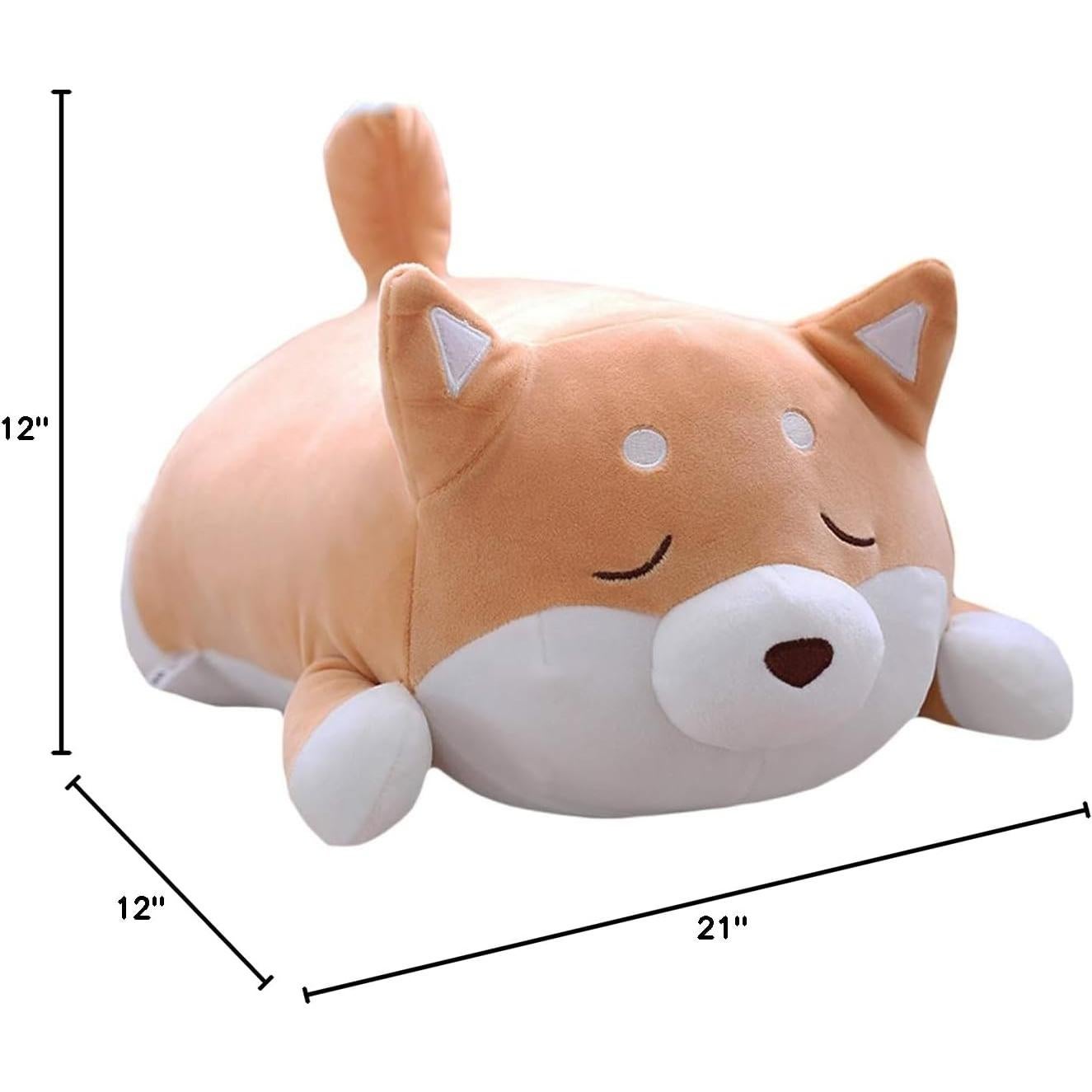 Almohada de Peluche Shiba Inu Sofip 54 cm Ojo Marrón