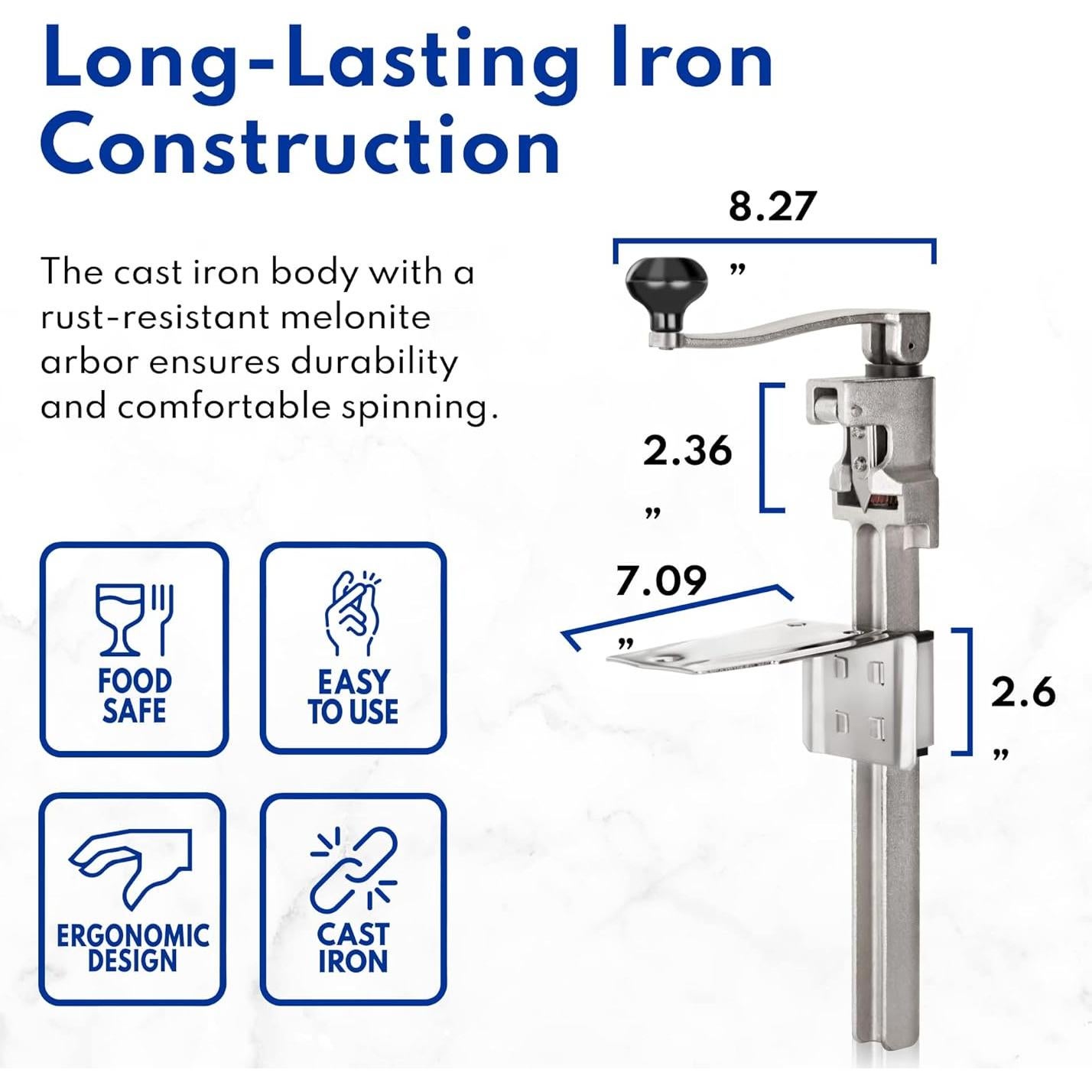 Abrelatas Manual de Mesa Nuevo Star Foodservice 7006841 27.94 cm