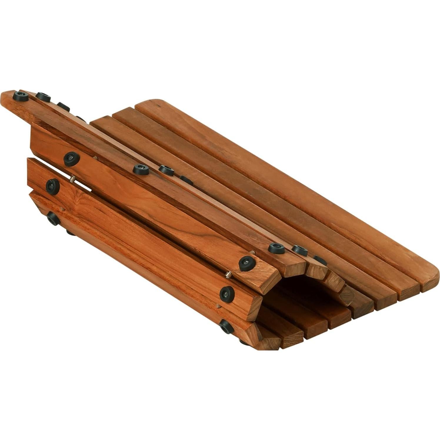 Alfombra de Ducha y Inodoro Bare Decor Teak 90x50 cm