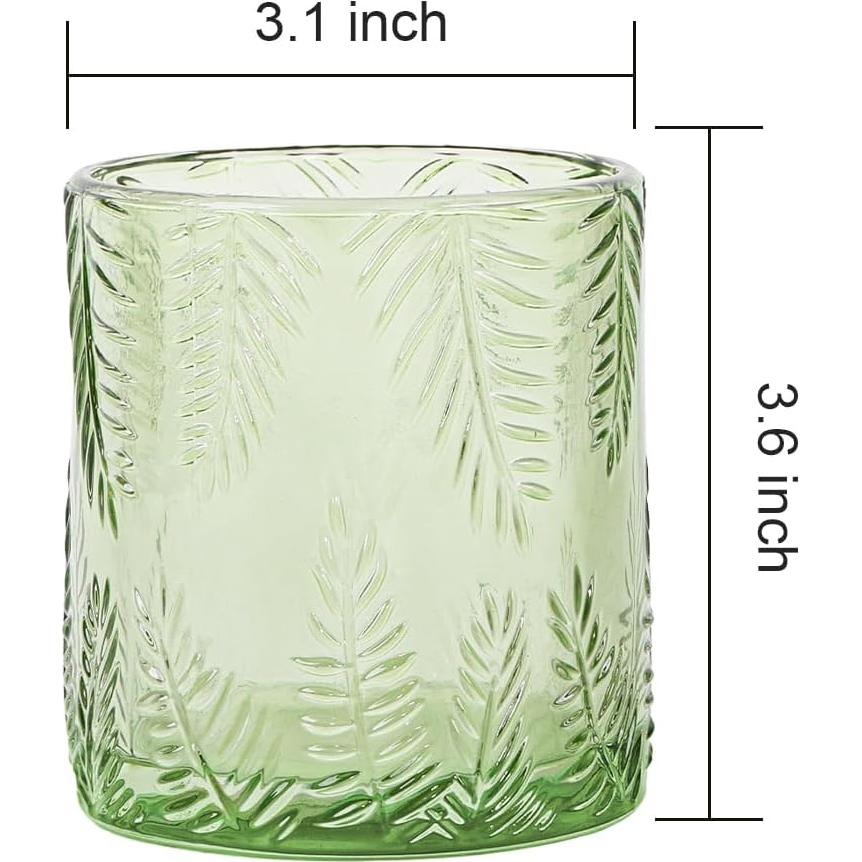 Soporte para Cepillos de Dientes de Vidrio Fvstar Verde - Juego de 2