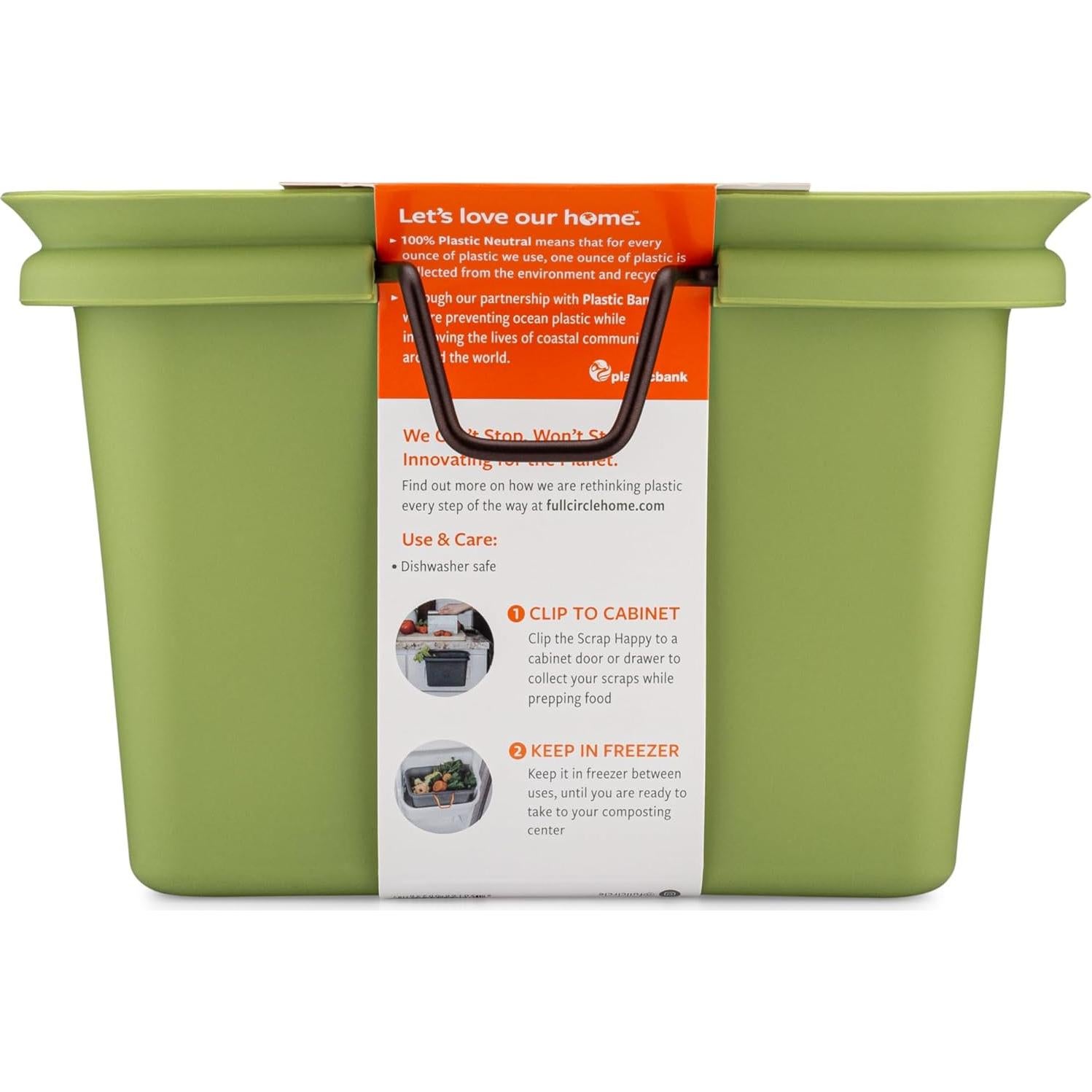 Contenedor de Compost Full Circle 2.27L Verde