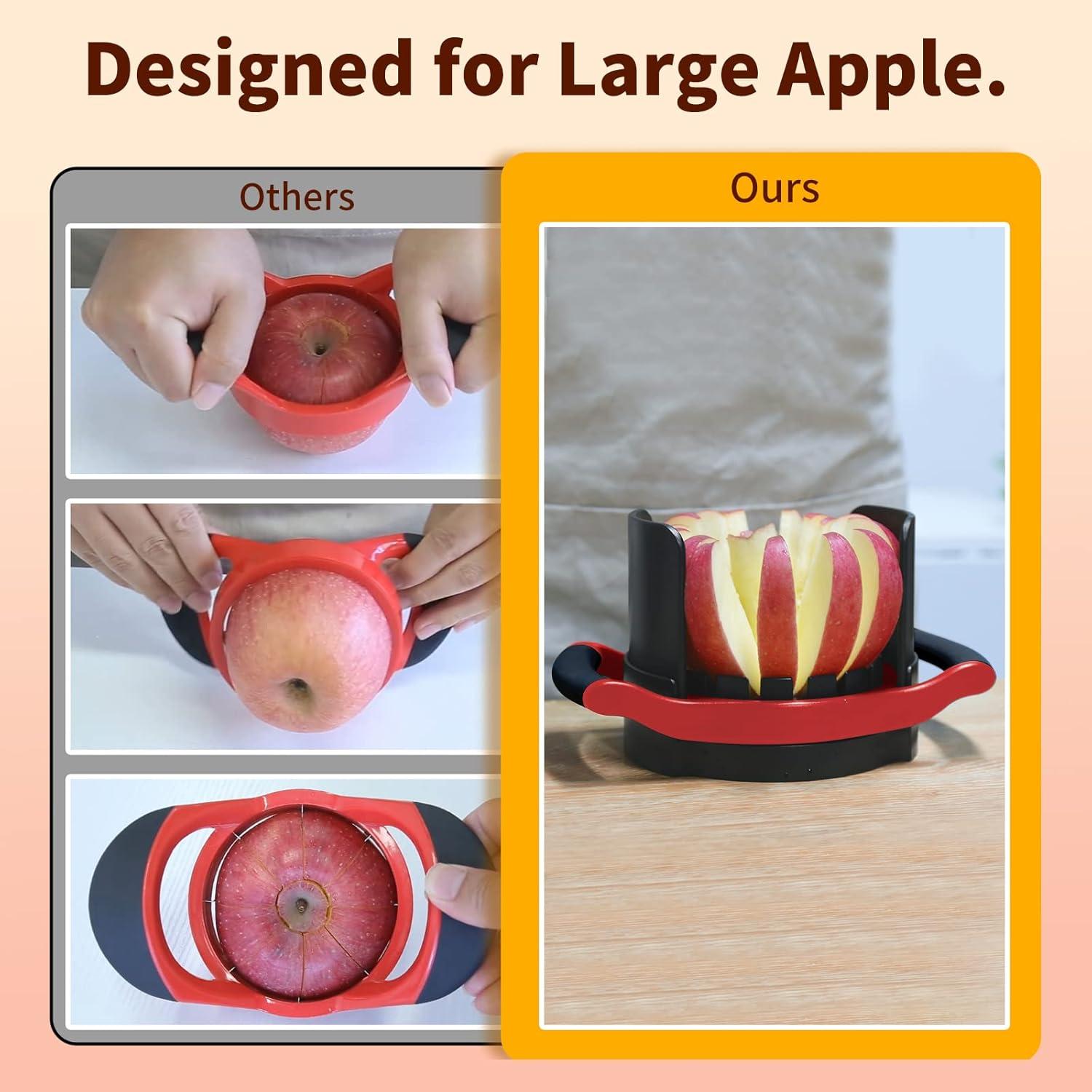 Cortador de Manzanas OOKUU Grande 16 Cuchillas Acero Inoxidable