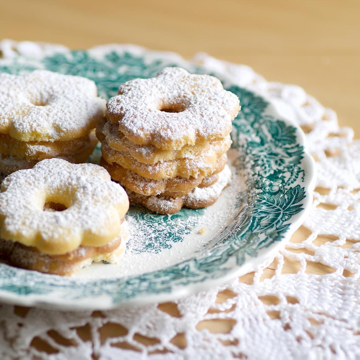 Juego de Cortadores de Galletas HULISEN Flor Acero Inoxidable 5 Pzas