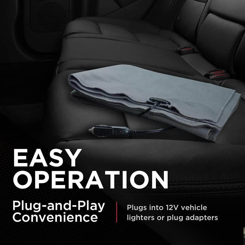 Manta Térmica Eléctrica Schumacher SA877 12V Forro Polar 69.85x109.22cm