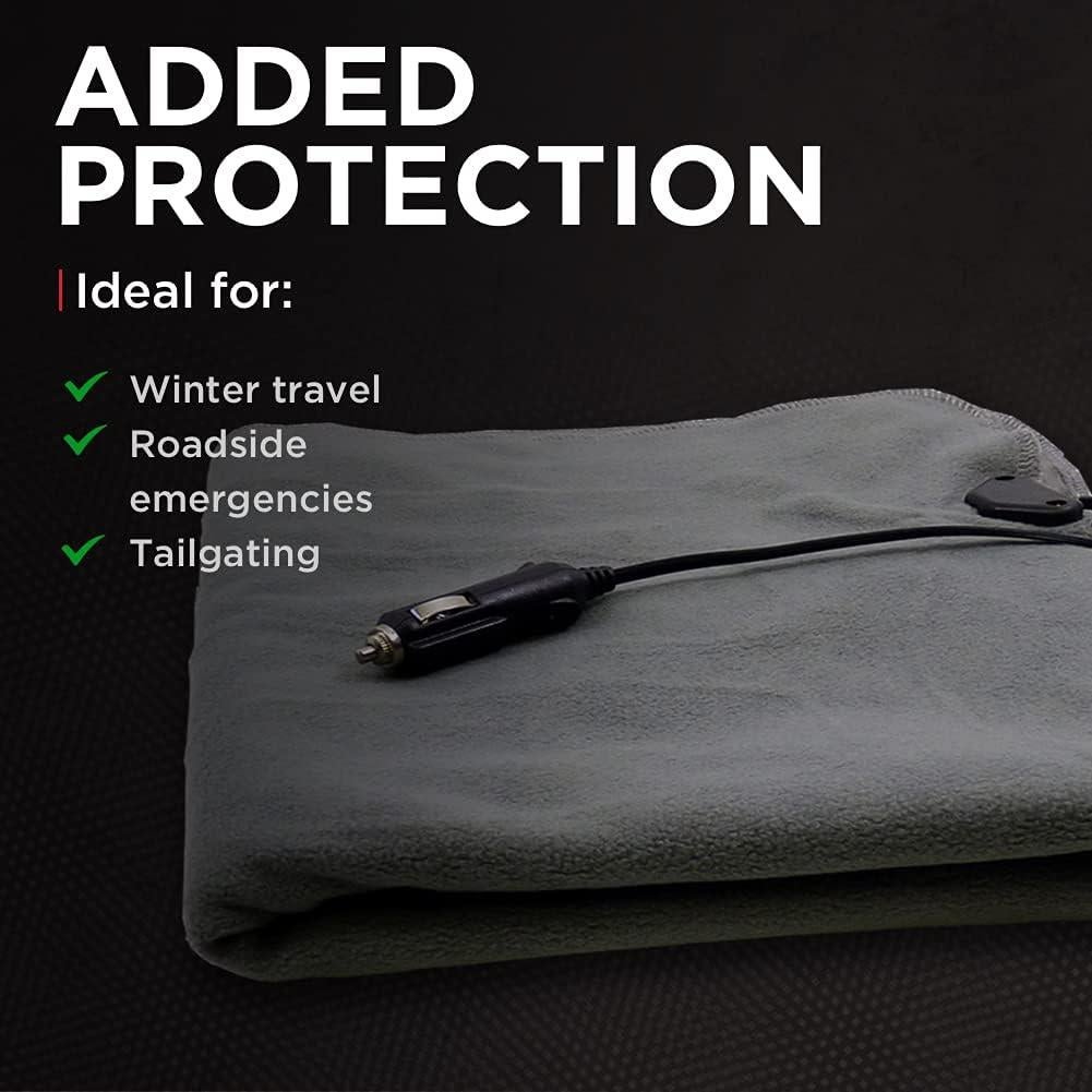 Manta Térmica Eléctrica Schumacher SA877 12V Forro Polar 69.85x109.22cm