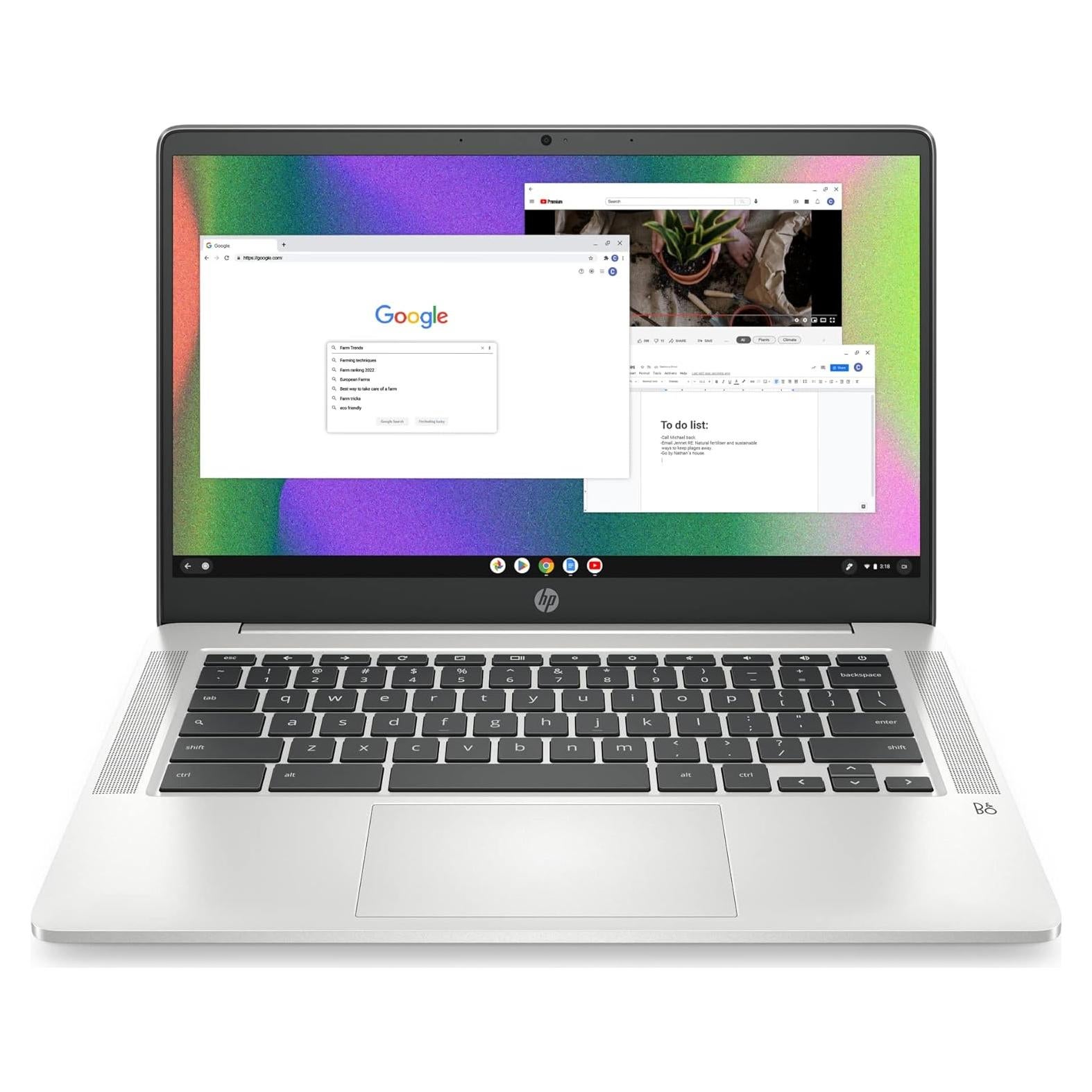 HP Chromebook 14a-na0226nr, Intel Celeron, 4GB RAM, 64GB