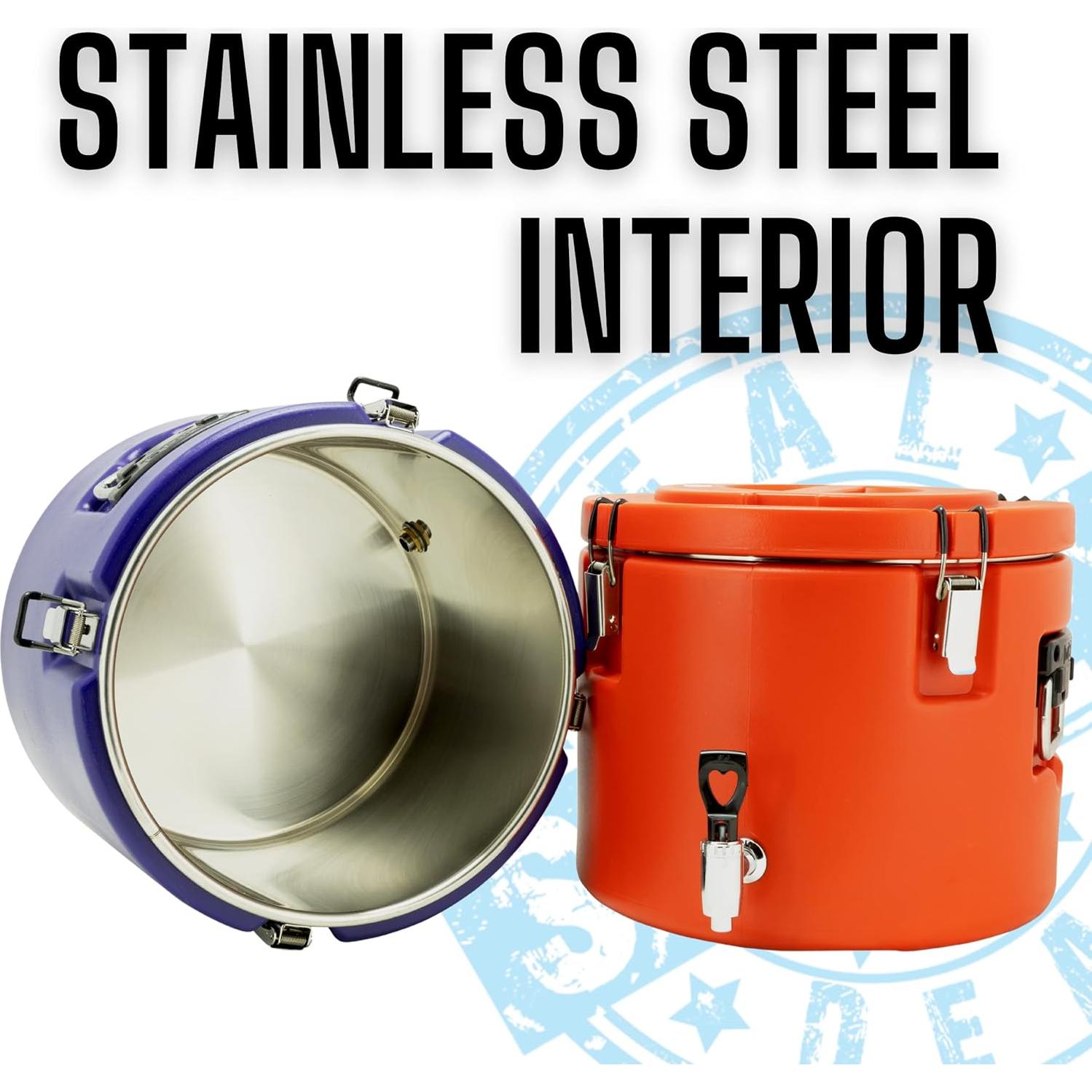 Dispensador de Agua Aislado 5 Galones Real Deal Steel Azul